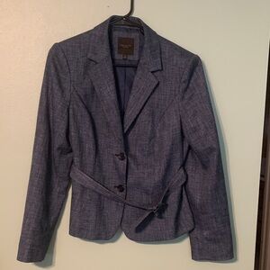 The Limited Navy Textured Blazer